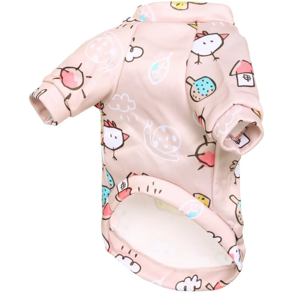 Кофта - толстовка для мелких пород собак «BRO Style», принт птички, р L