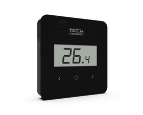 Терморегулятор комнатный двухпозиционный беспроводной Tech R-8b Plus (черный)