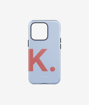 Чехол LETTERS для iPhone | Голубой