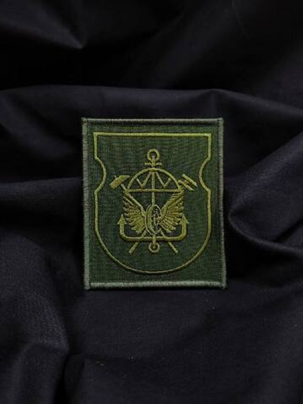 Шеврон вышитый батальона ЖДВ полевой (молот,ключ) на липучке