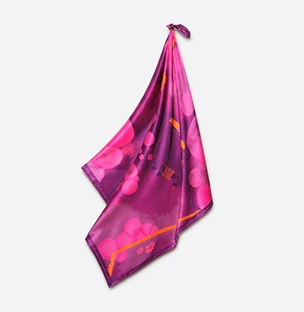 Платок ALICE NEONПлаток 100% Petrusse 105x105 Розовый