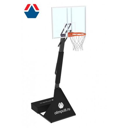 Стойка баскетбольная (под противовес) с винтовым механизмом регулировки щита