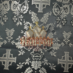 Парча "Февронья" чёрная