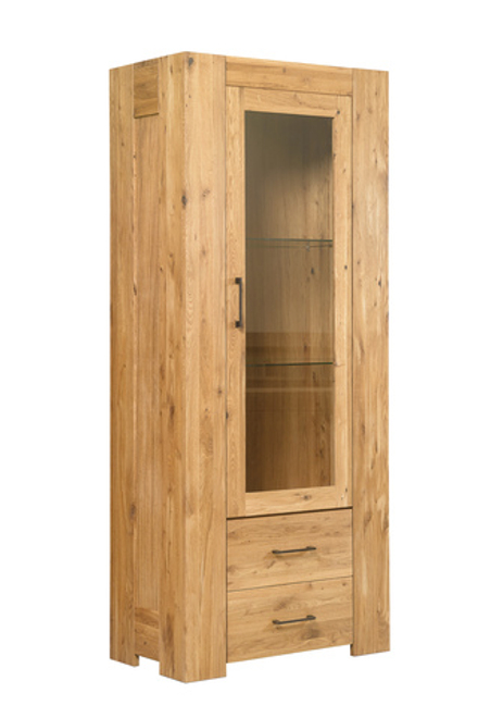 ФЬОРД ЛЮКС Шкаф с витриной (вар.1)