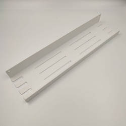 Полка MetaDec Holes настенная прямая, 40х10см белая, 1шт