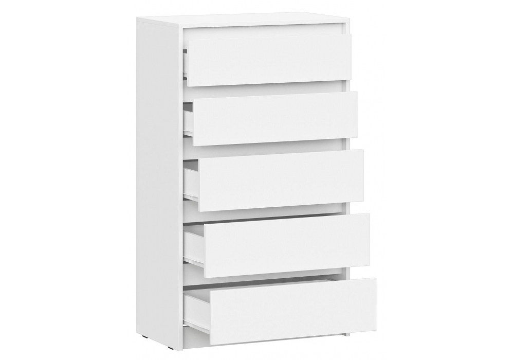 Комод Woodville Идена КМ06-700 ЛДСП белое, ЛДСП белое