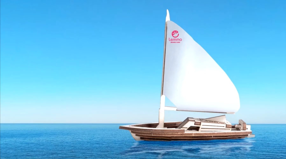 Парусник «Юнга» (Lemmo) - деревянный конструктор, сборная модель, 3D пазл, лодочка