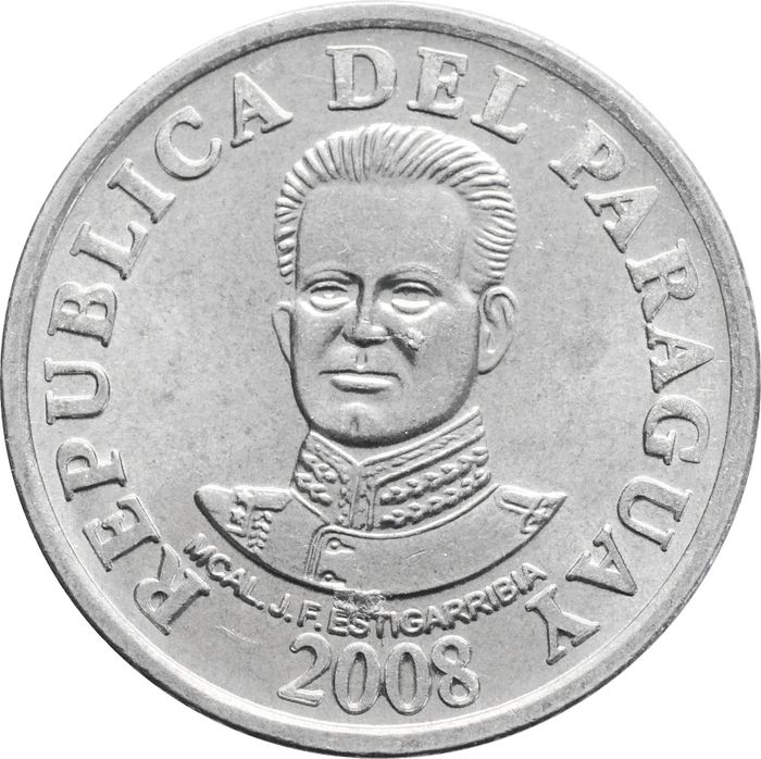 50 гуарани 2008 Парагвай UNC