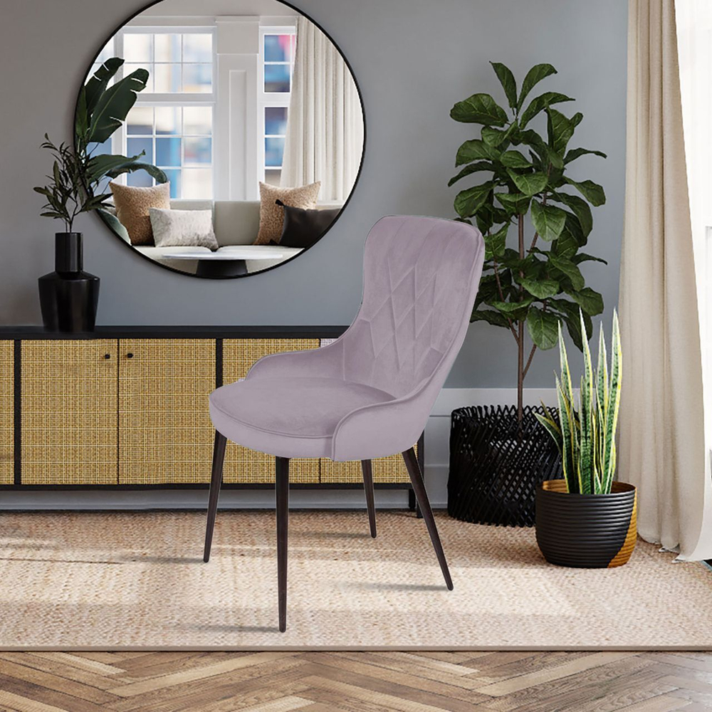 Стул Leonardo, бархат светло-серый 26