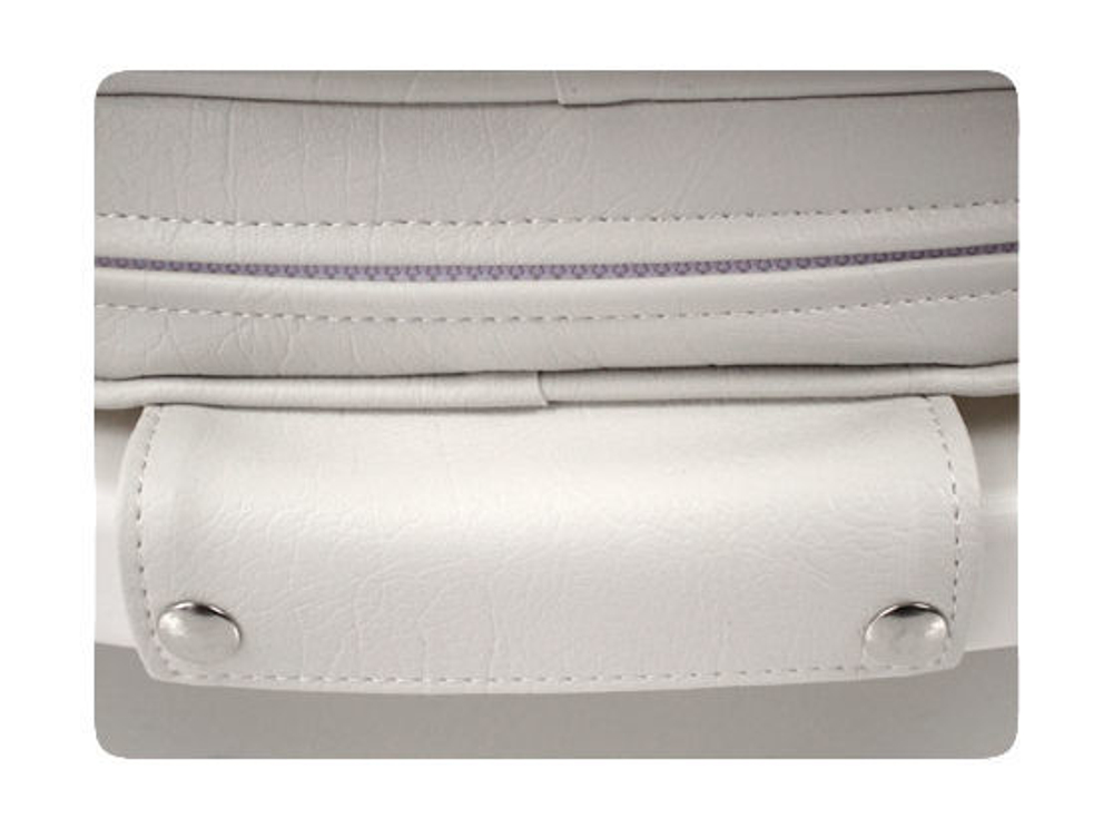 Кресло YACHTSMAN мягкое, съемные подушки, материал белый винил