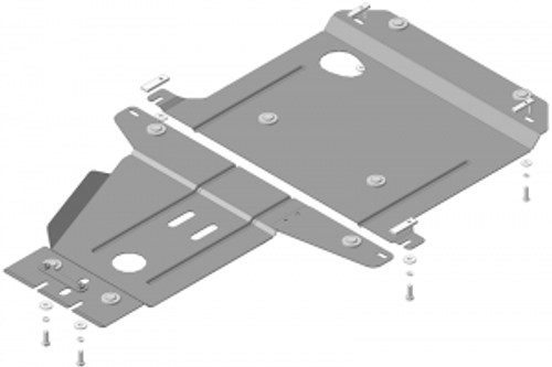 Защита стальная 2 мм Д,КПП Mercedes-Benz Vito 111CDI W-639 с 2003г.в. MOTODOR.01229
