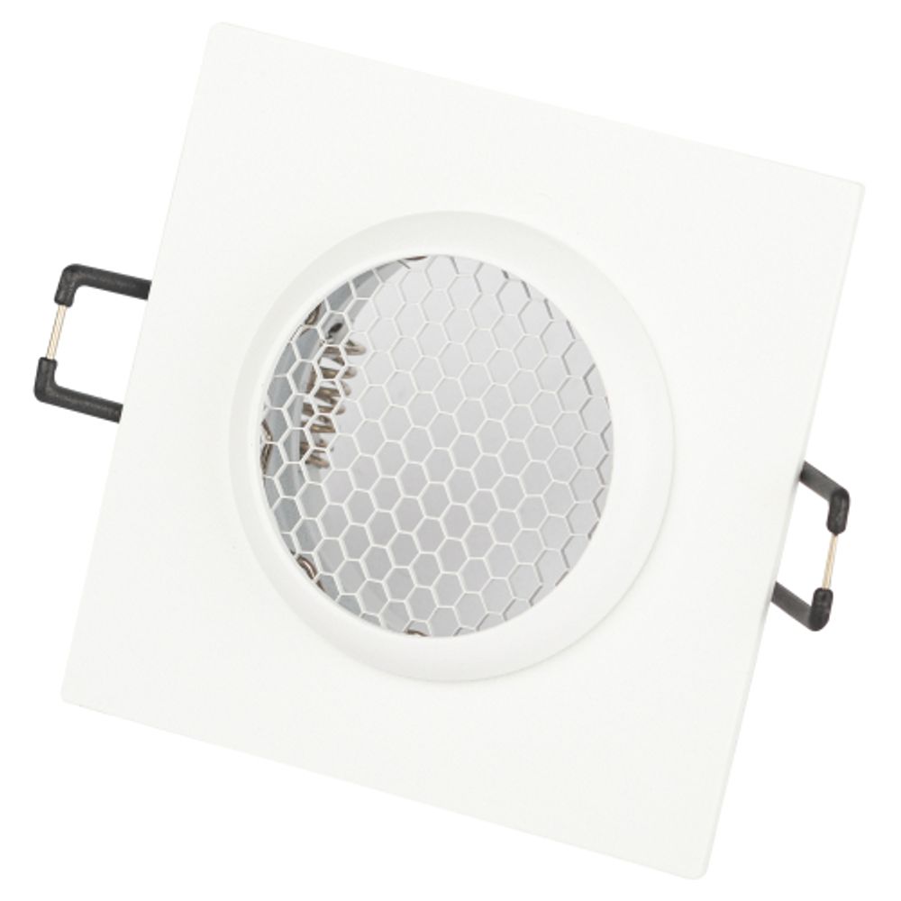 Встраиваемый светильник алюминиевый ЭРА KL110 WH MR16 GU5.3 белый матовый | Алюминиевые встраиваемые светильники