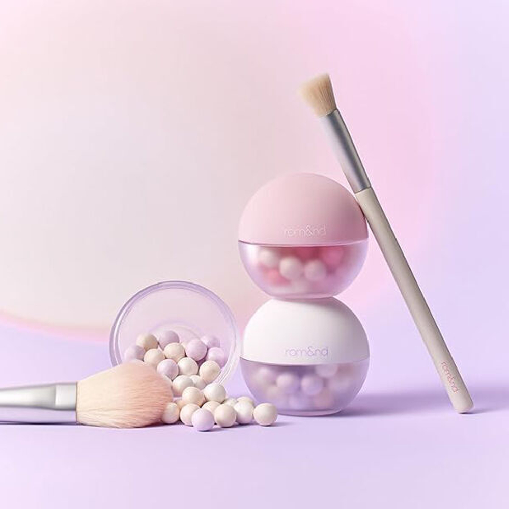 Сияющая пудра-вуаль в шариках Rom&nd Sheer Powder Pearls #02 Berry Glow, 15г