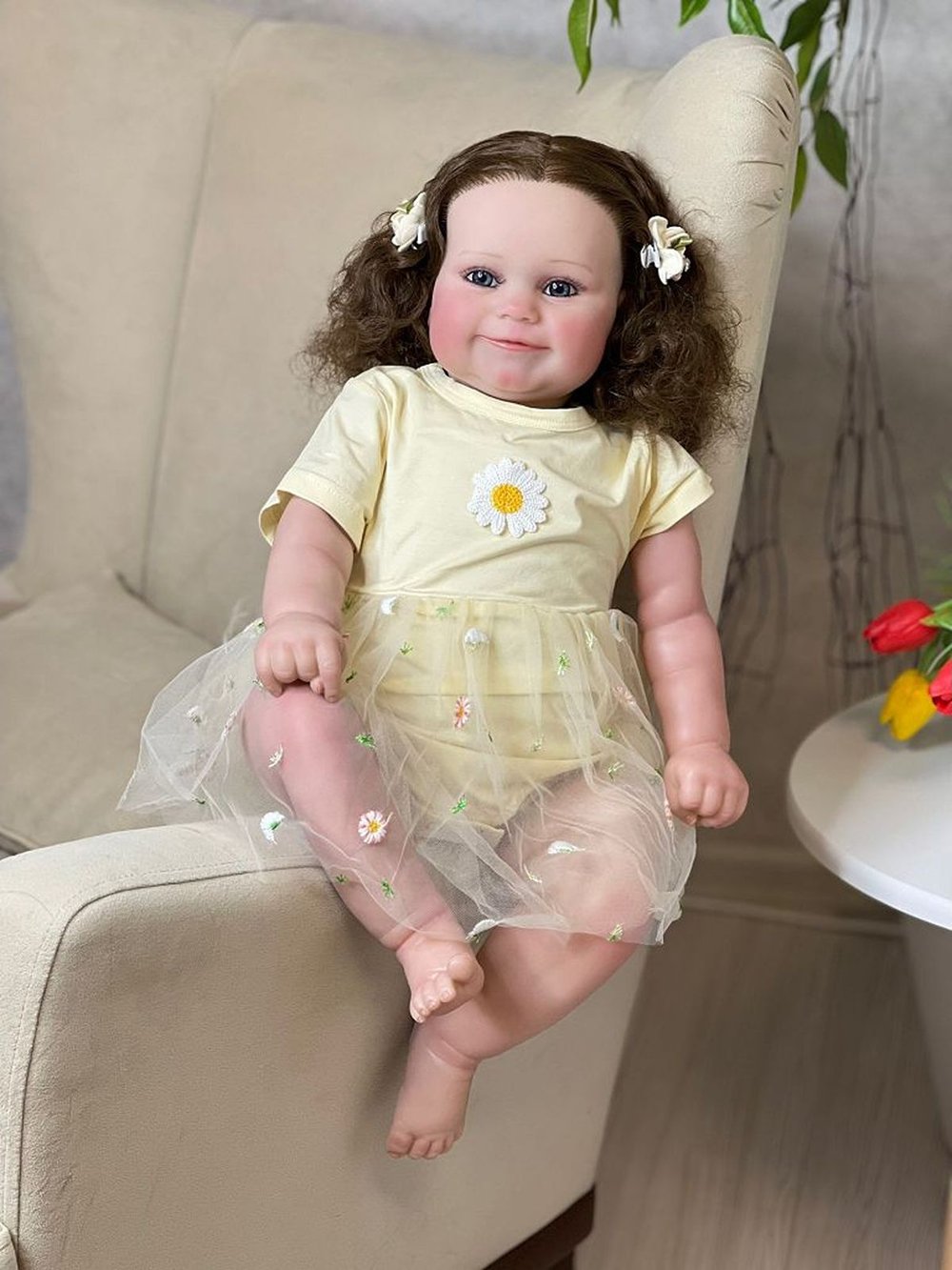 Кукла Реборн мягконабивная 60см в пакете (FA-579)