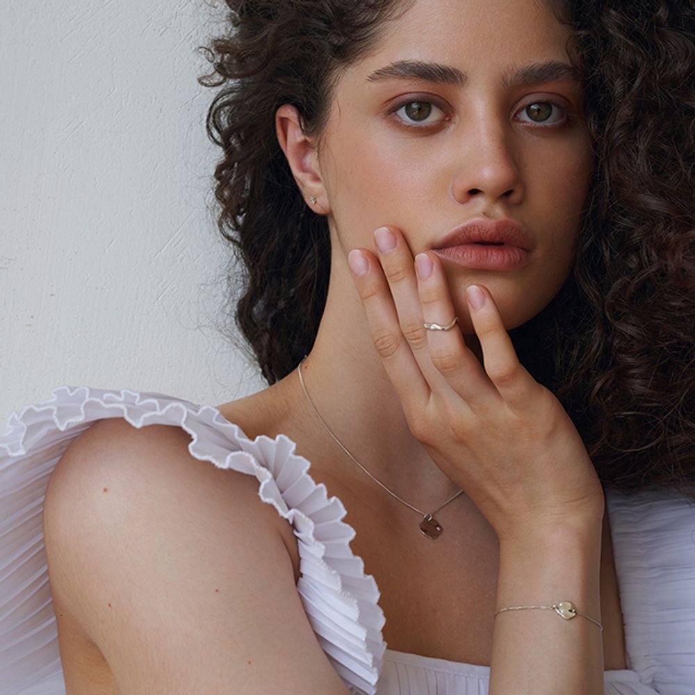 Кольцо на фалангу Reunion с маленьким камнем