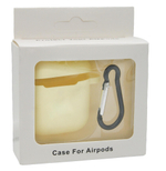 Чехол для AirPods/AirPods 2 APL (Yellow) с LOGO
