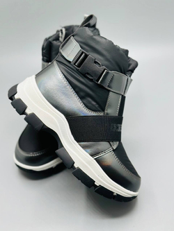Детские зимние дутики ботинки Buba Total Black