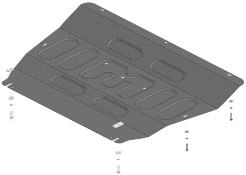 Защита картера двигателя, КПП. 2 мм, Сталь. для Omoda C7 2025-н.в., Motodor.79016