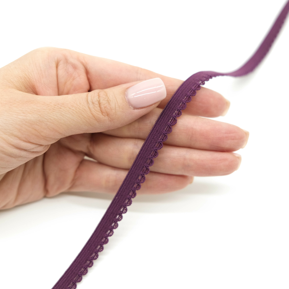 Резинка ажурная бельевая СЛИВА, 9мм