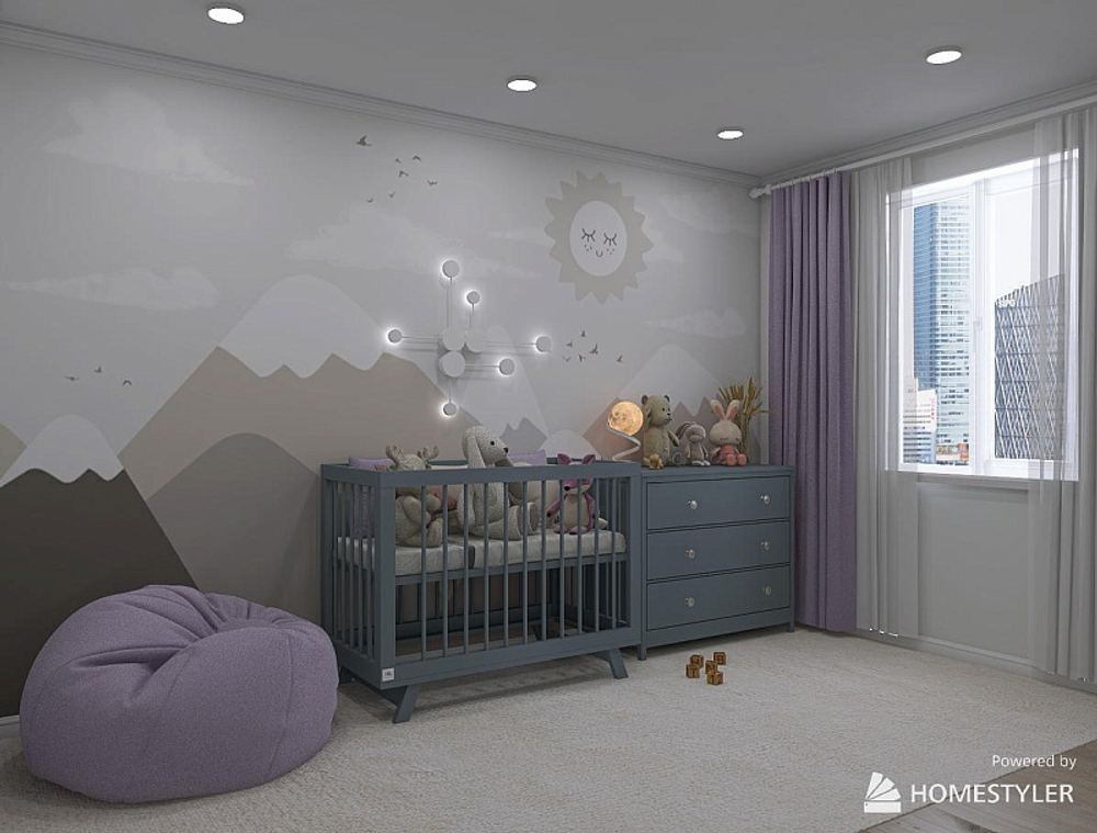 Комод Lillaland Wood Anna 3 ящика серый