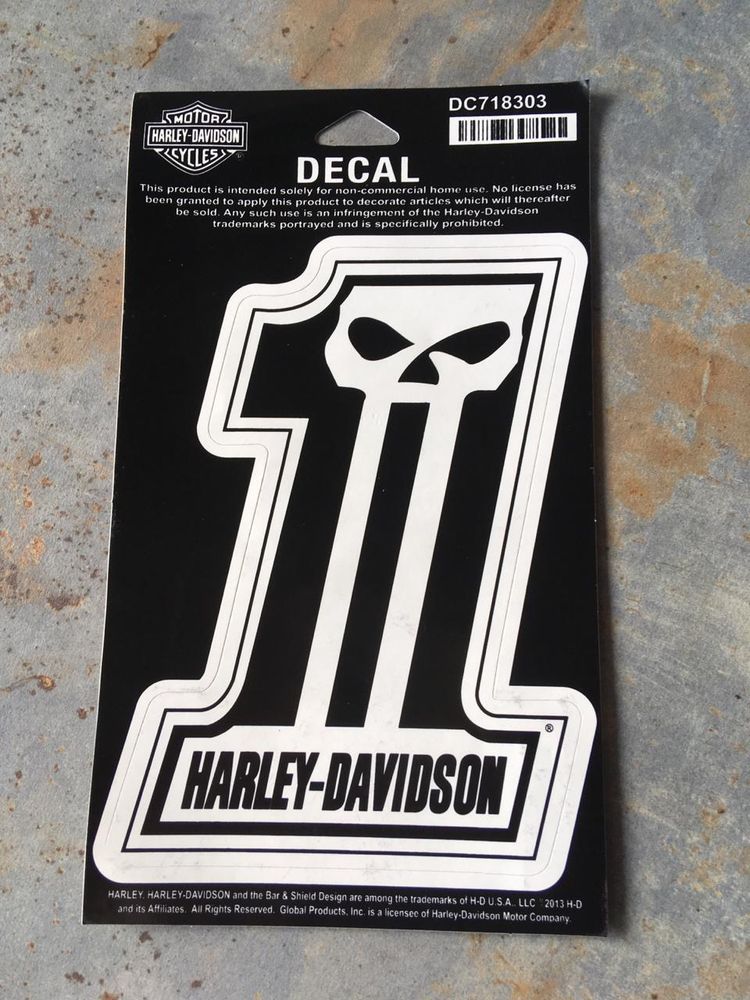 Наклейка #1 Skull Harley-Davidson
