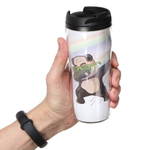 Термокружка пластик, 0.38 л, Daniks, Панда Изи, YYCF001-19