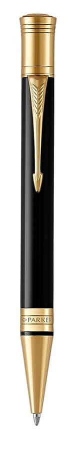 Шариковая ручка Parker Duofold Classic Black GT Fountain Pen 1931386, стержень: M, цвет чернил: black, в подарочной упаковке.