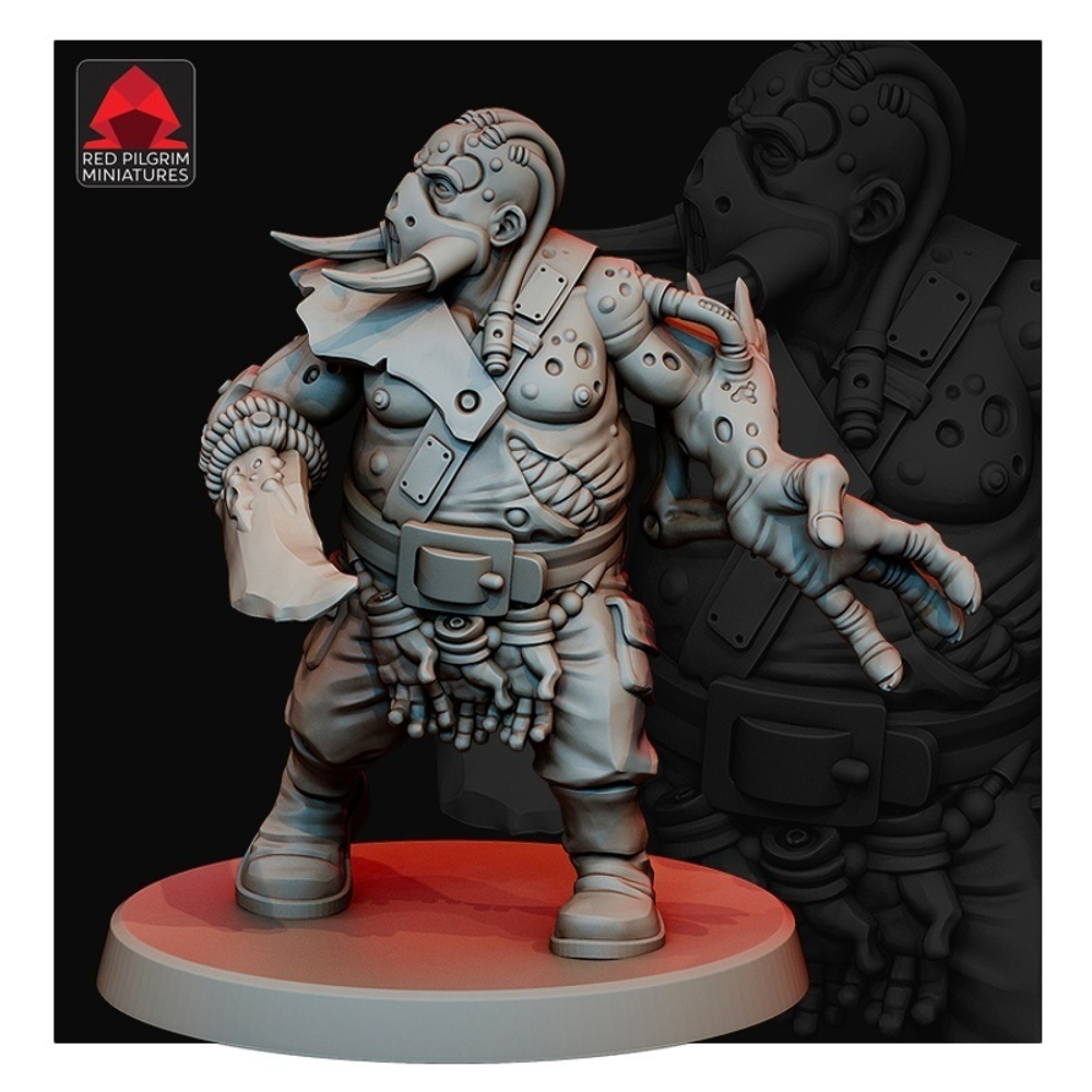 Chaos Renegade Ogryn Огрин мутант миниатюра для AOS,Waha, Настольная игра, НРИ, Варгейм, РПГ
