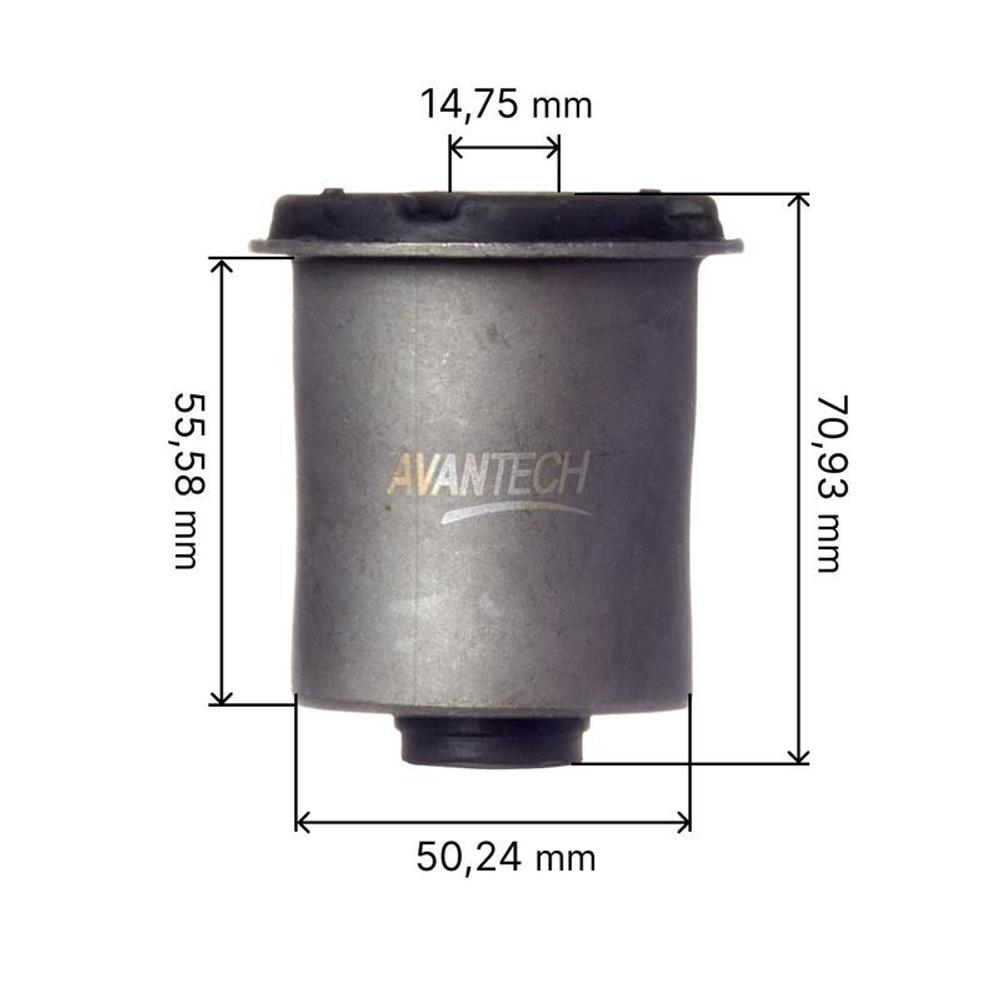 Сайлентблок заднего нижнего рычага, внешний Avantech ASB4168