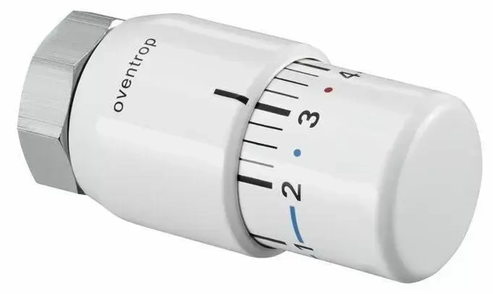 Головка термостатическая Oventrop Uni SH матовая сталь (0 - 28 °С)