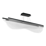SL6509.423.01 Светильник подвесной ST-Luce Черный/Прозрачный LED 1*60W 4000K
