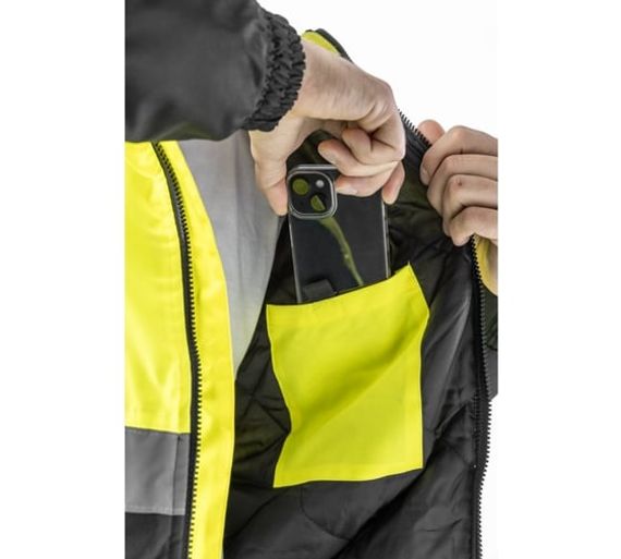 Куртка-парка сигнальная утепленная желтая LEDA Högert, арт. HT5K330