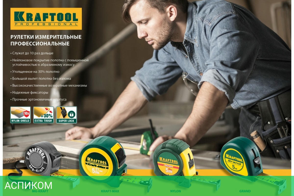 Рулетка Kraftool 34022-03-16