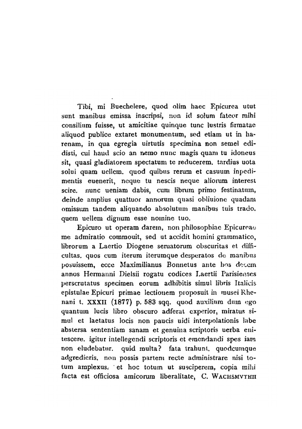 Epicvrea edidit Hermannvs Vsener | Usener Epicurus