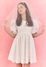 Платье Coco white mini