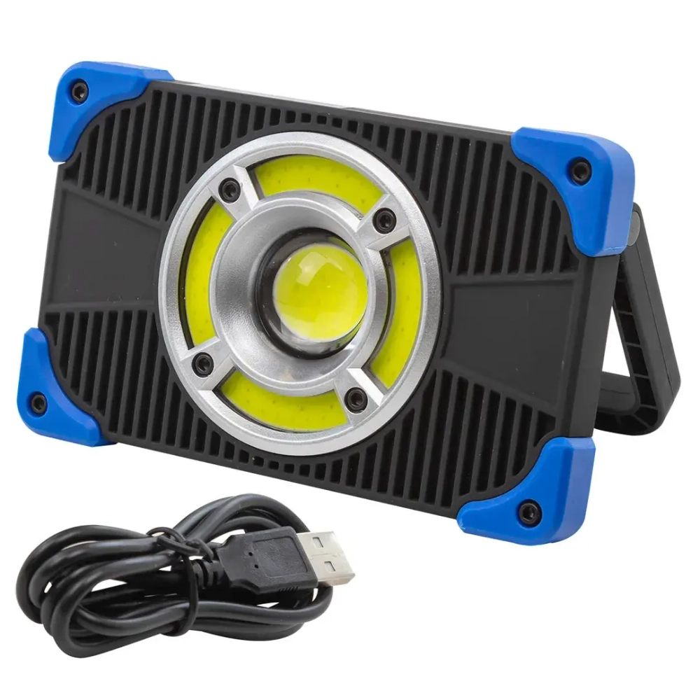 Фонарь светодиодный аккумуляторный (10Вт,700Лм,5 СОВх6500К,3 уровня яркости) FORCEKRAFT FK-EL2190