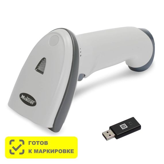 Беспроводной двумерный сканер Mercury CL-2200 BLE Dongle P2D USB White