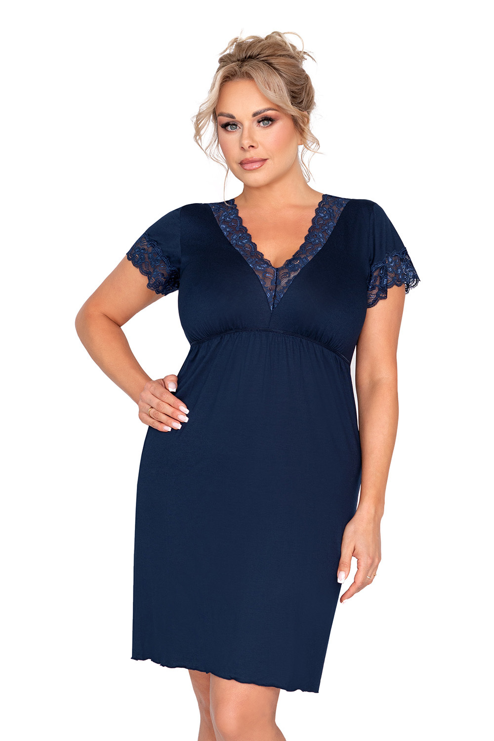 Mariza plus nightdress Dark Blue
