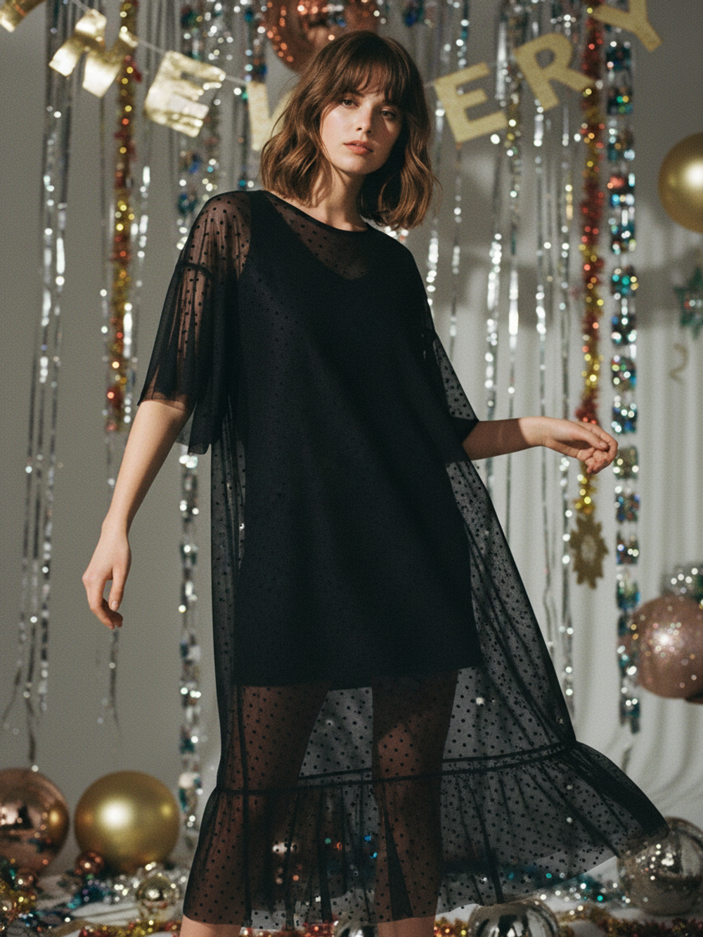 Платье Беседы под луной Черное