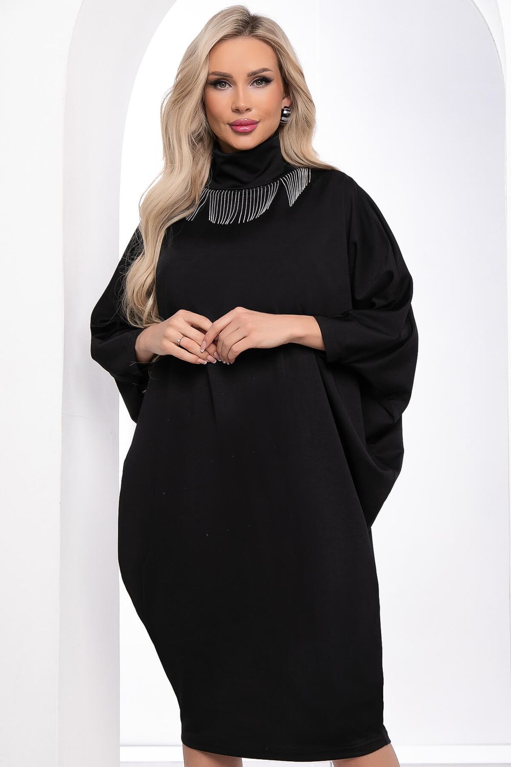 Платье "Алина" (черное) П8387 LT Collection