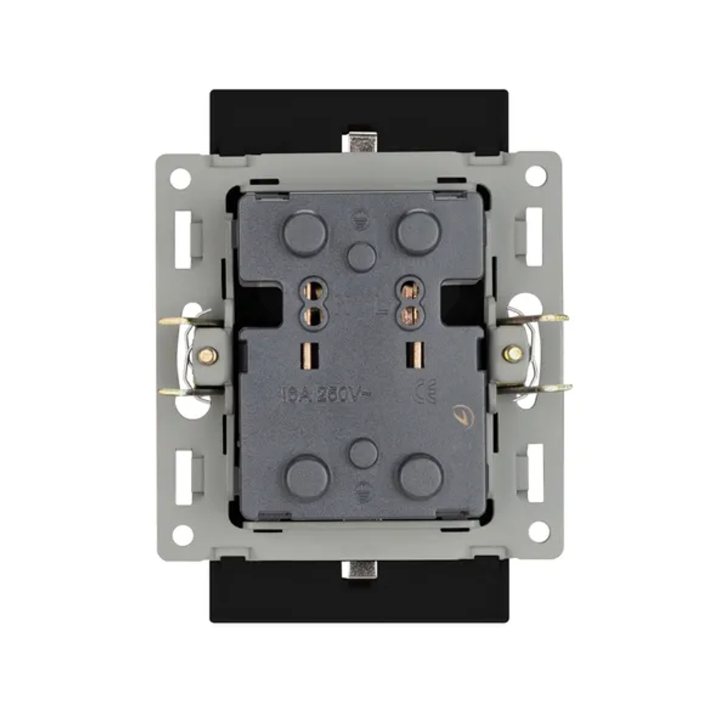Механизм электрической розетки SCT-MEUD-PL-BK (250V, 16A) (Arlight, -) 043765
