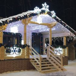 ULD-B5007-300-TBK WHITE IP67 Бахрома светодиодная с эффектом мерцания. 5м. Соединяемая. 300 светодиодов. Белый свет. Провод черный. TM Uniel