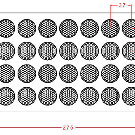 895 | Форма для шоколадных конфет (275х175 мм)