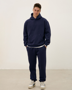 Худи с начесом MAN, синее