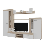 Гостиная Дельта дуб сонома/белый, бетон/белый