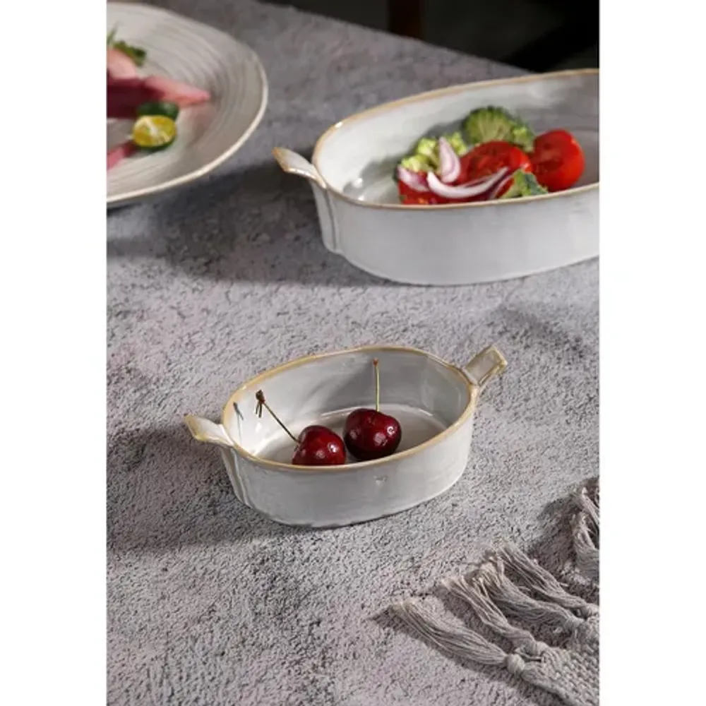 Блюдо овальное 15*8 см h4 см 200 мл Gray Oval Bucket с ручками Frutti di Mare P.L. [1]