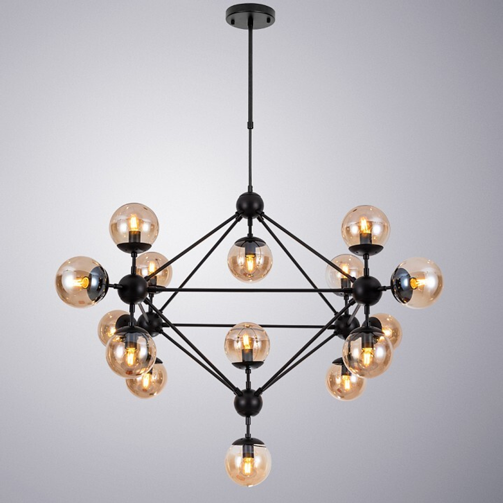 Люстра на штанге Arte Lamp A1664SP-15BK