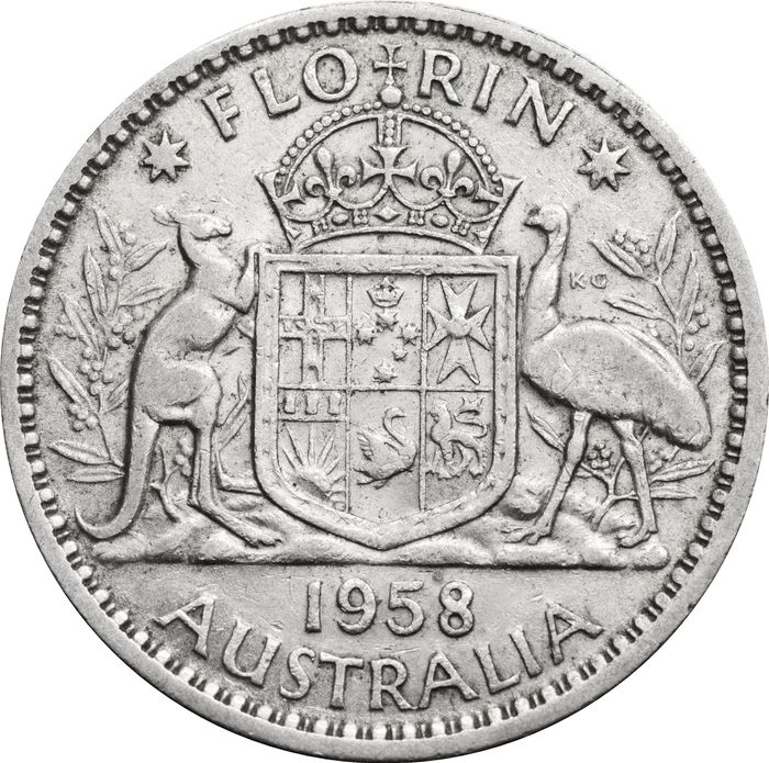 1 флорин 1958 Австралия