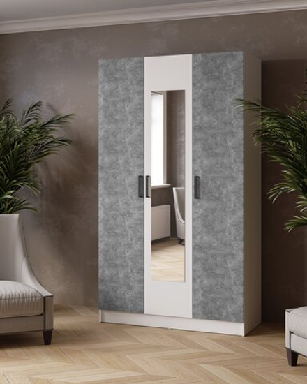 Ларс-1,2 (Micon) Шкаф трехдверный с зеркалом