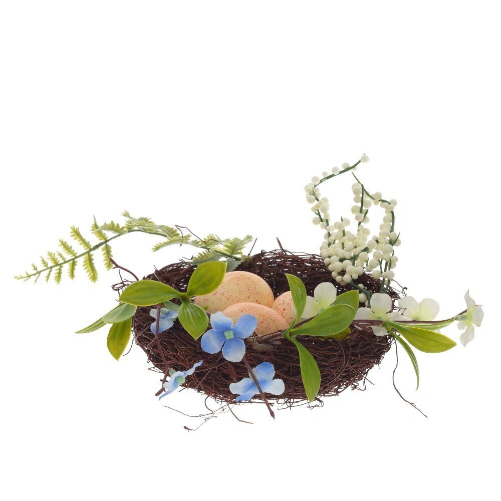 GAEM Изделие декоративное "Гнездо пасхальное", L16 W16 H6 см, 3в.